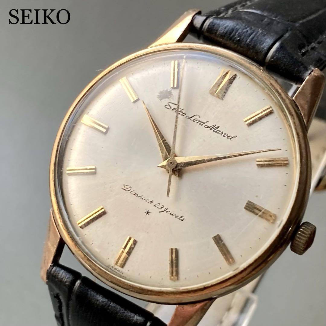 【動作品】セイコー ロードマーベル アンティーク 腕時計 1974年 手
