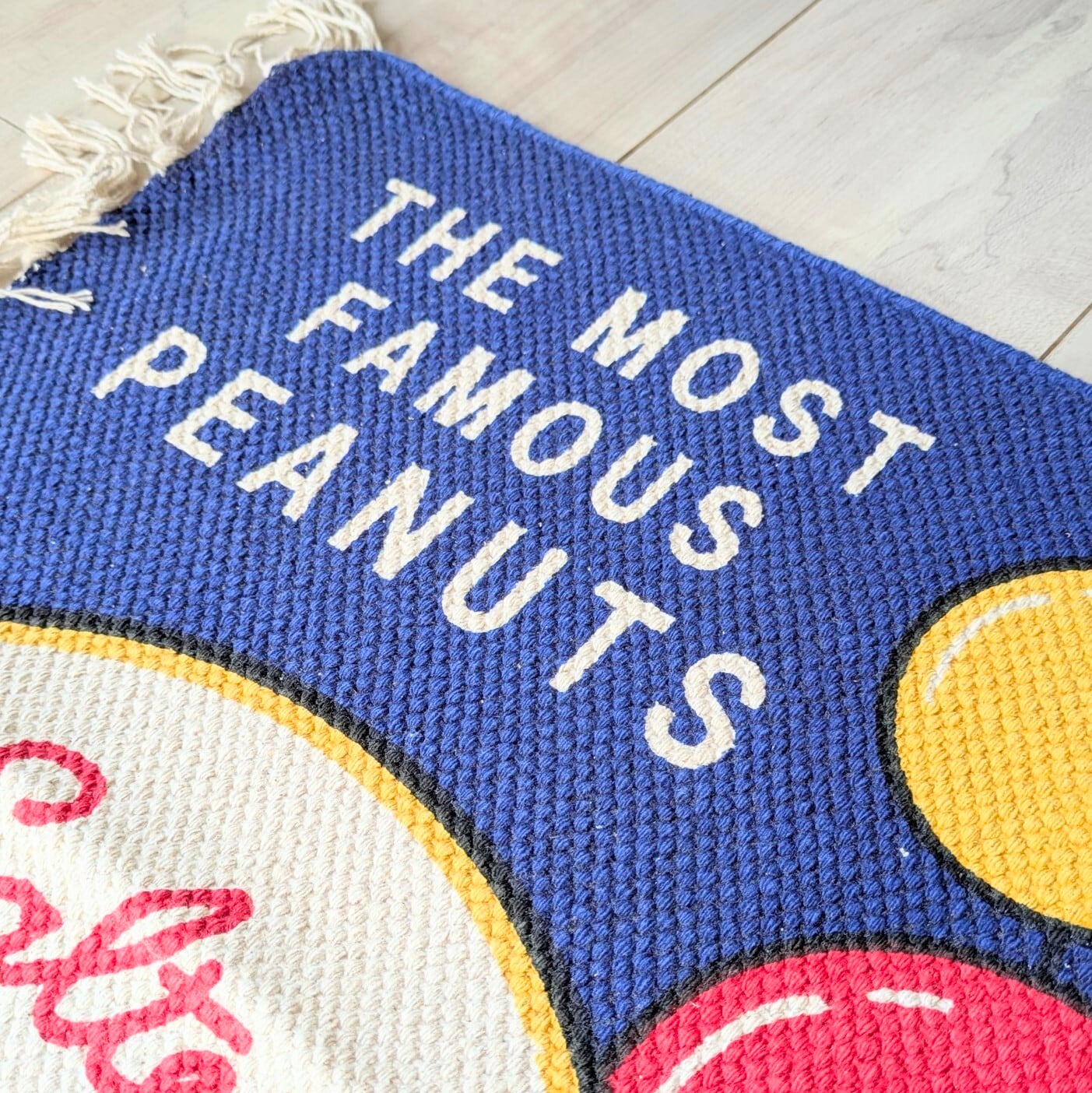 【 Mr.Peanut ( ミスターピーナッツ ) 】 『THE MOST FAMOUS PEANUTS』PLANTERS / COTTON MAT /  コットンマット/ Floor Mat / フロアマット〚アメリカン雑貨 アメトイ〛