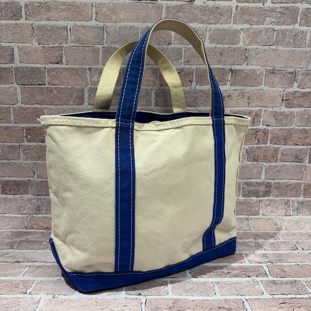 LL BEAN BLUE&WHITE TOTE BAG