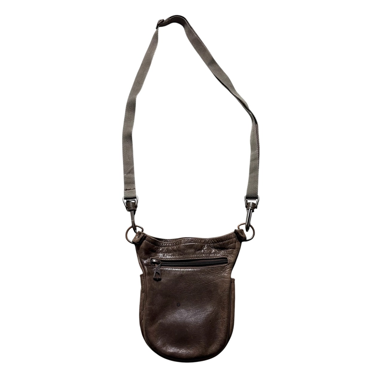Made in Italy leather shoulder pouch