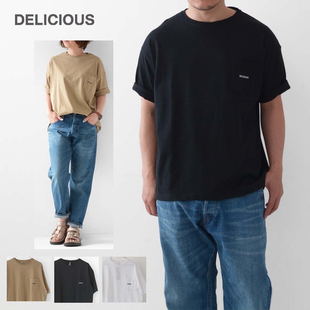DELICIOUS [デリシャス] DELICIOUS -Pocket Big T- [HMCP008] デリシャス-ポケット ビッグT-・半袖Tシャツ・ビッグT・キャンプ・アウトドア・MEN'S/LADY'S[2022SS]