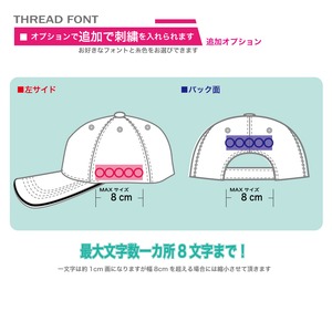 3Dマッスル刺繍フラットキャップ