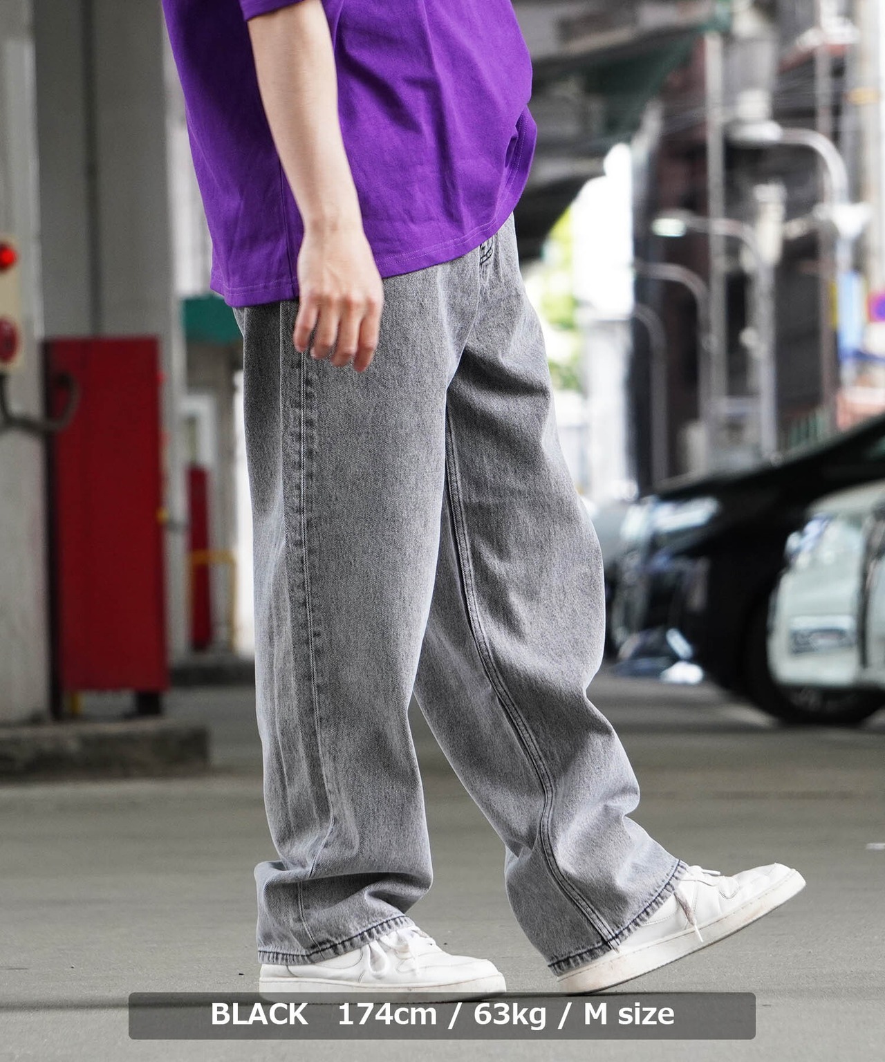 ◆ハードブリーチ ワイドストレート デニムパンツ◆kr-23004