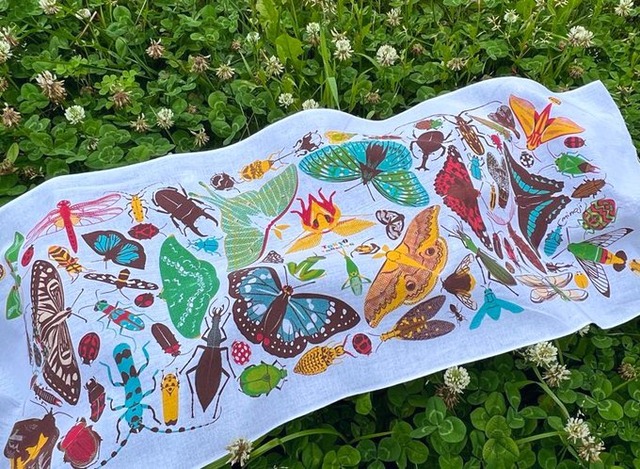 東京の虫てぬぐい