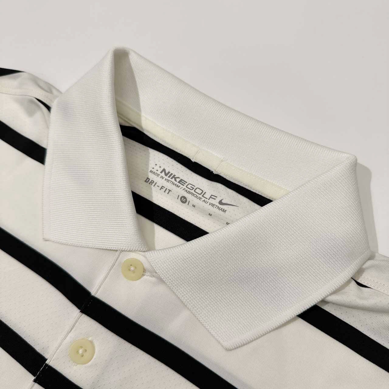 NIKE GOLF ナイキ ゴルフ ドライ ストレッチ 半袖 ポロシャツ サイズ M /メンズ/ホワイト×ブラック