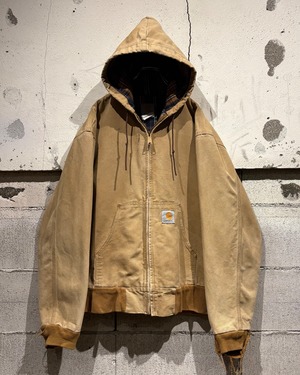 【Caka otto】  “Carhartt” Aging × Flannel Switching Loose Active Jacket