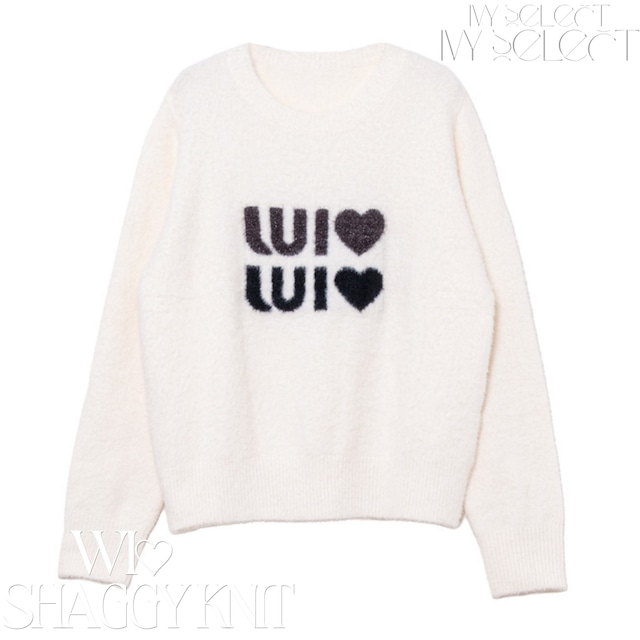 “WI♡”ブラッシュシャギーニット 2色