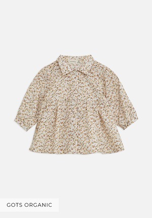 miann&co 花柄シャツ チュニック Oasis Daisy オーガニッコットン100% こどもふく 輸入子供服 日本未入荷 おそろいコーデ 姉妹おそろい