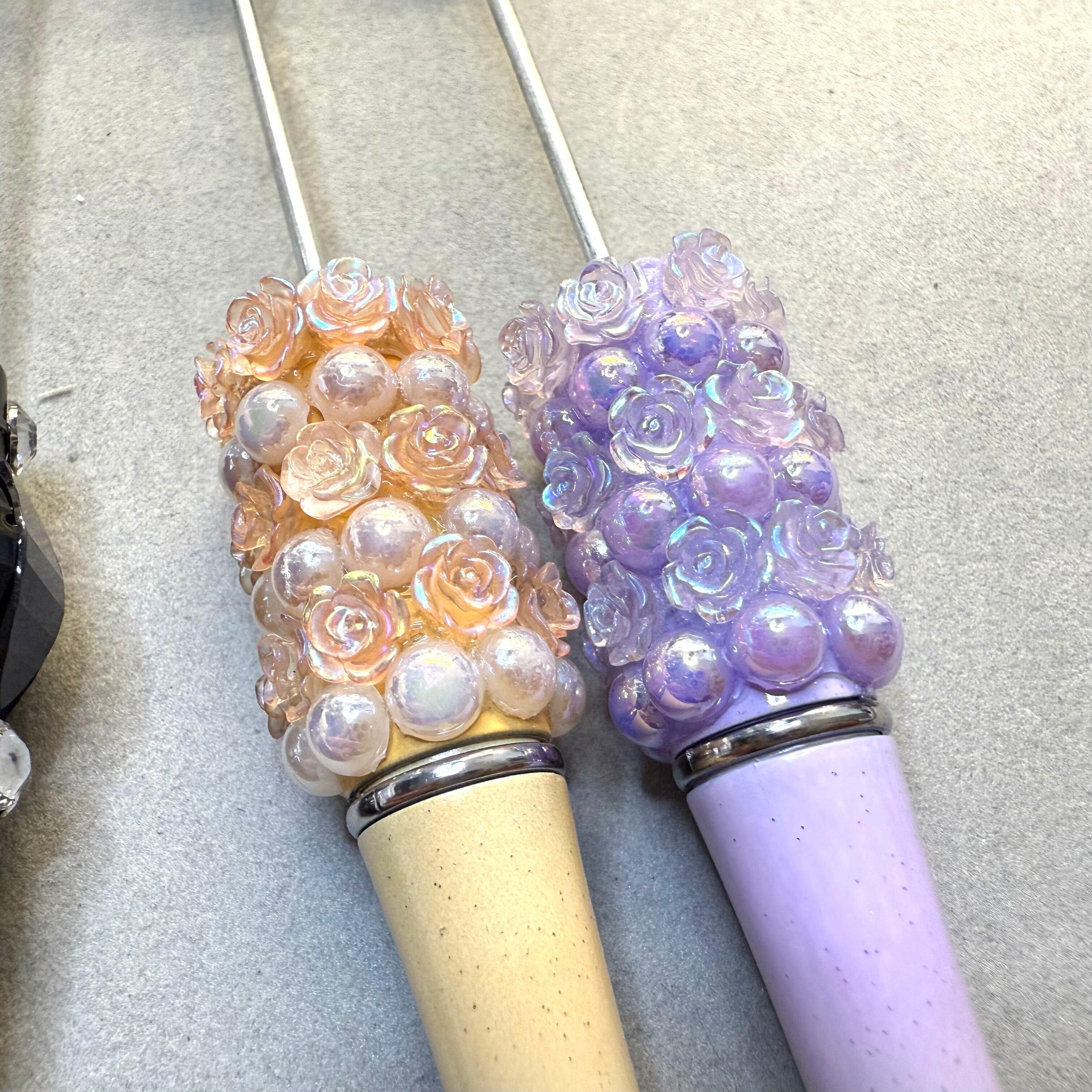 ゴージャスパール、ストーン付きカスタムボールペン | 手帳コラージュ