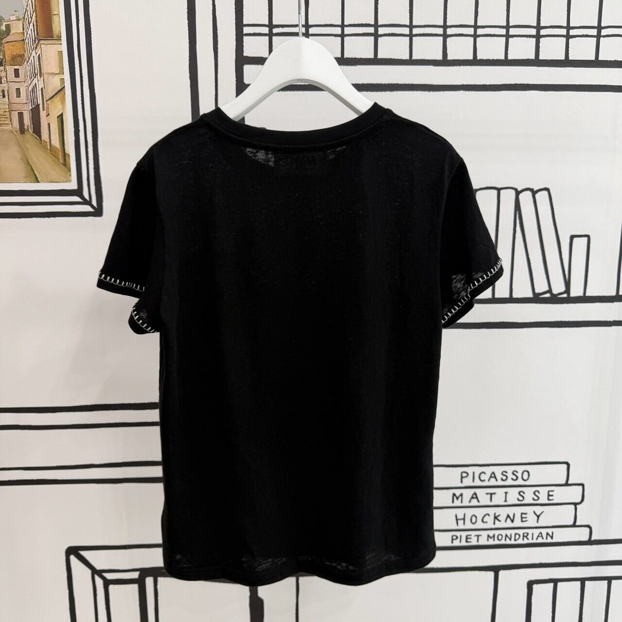 ステッチ刺繍×プリントTシャツ