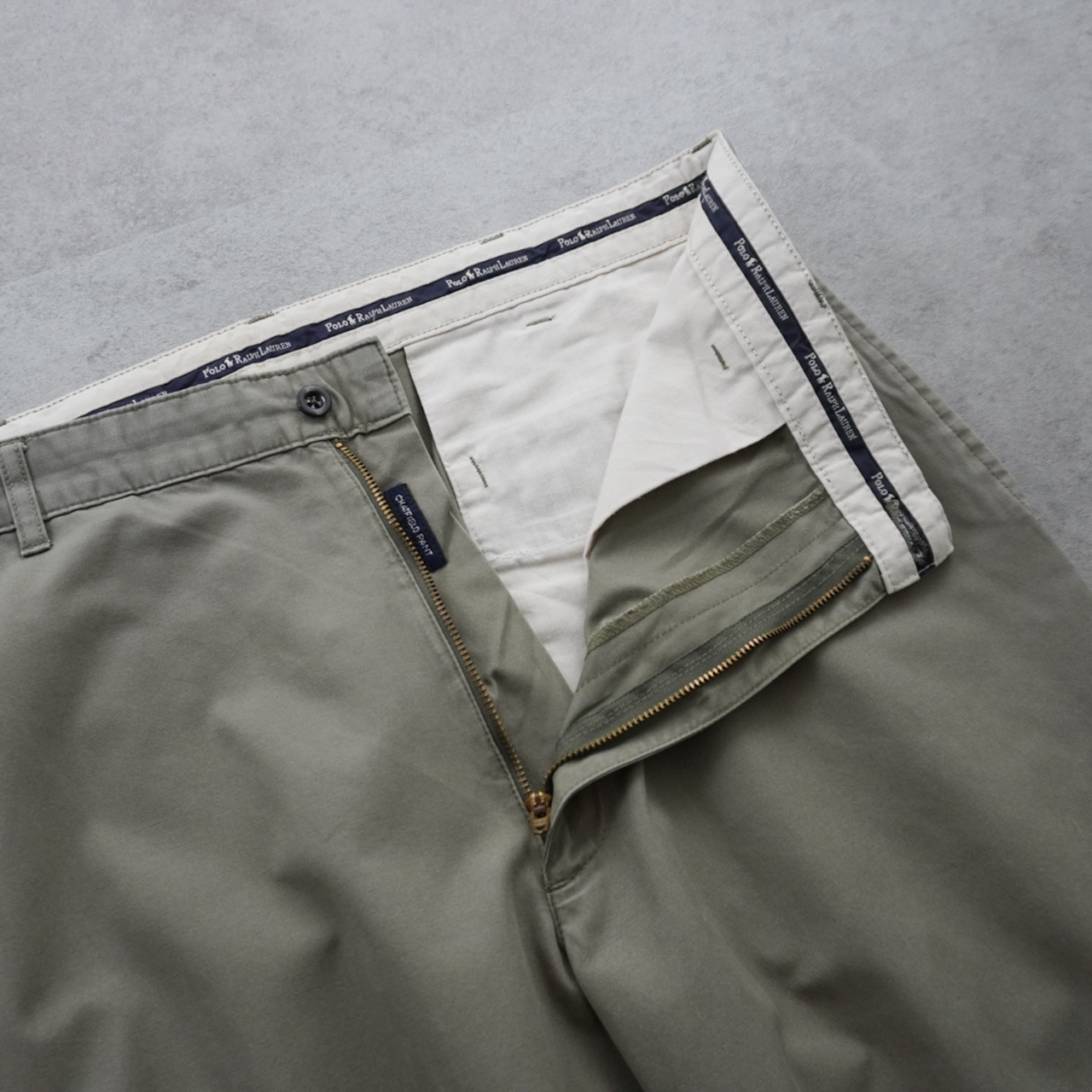 90s Polo by Ralph Lauren POLO CHINO CHATFIELD "Lightweight Twill" "made in portugal" [W35.5L30.5相当] 古着 - 5