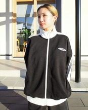 【X-girl】CONTRAST STRIPE ZIP UP SWEAT 【エックスガール】