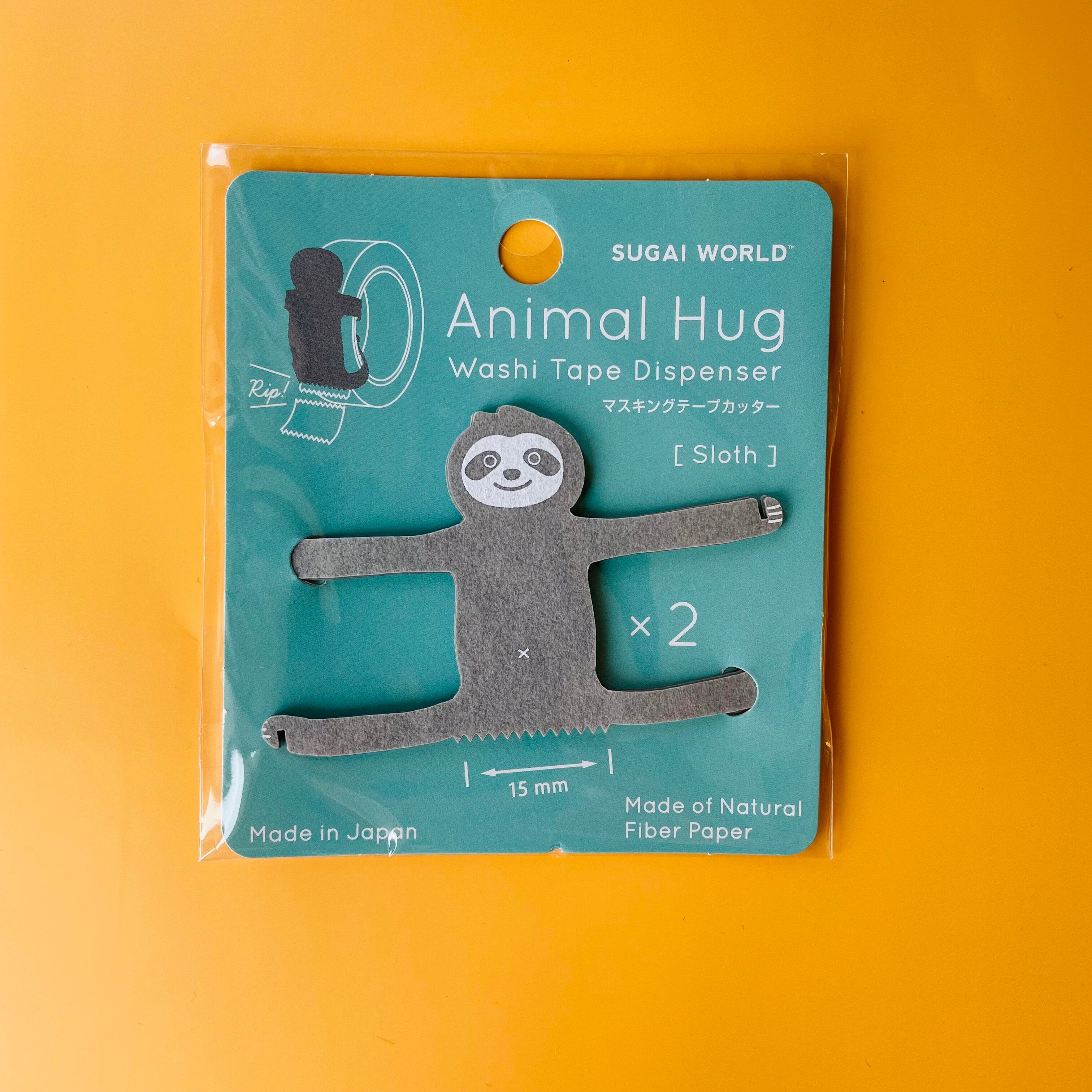 定番の人気シリーズpoint ポイント 入荷 カッター ナマケモノ マスキングテープ 可愛い アニマルハグ 2個