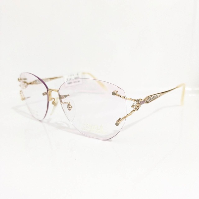 【Charmant CERULE】ウエリントンツーポイントフレーム　ゴールド