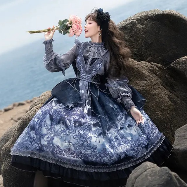 〔ロリータ〕天使花園クラシカルロリータドレスセット