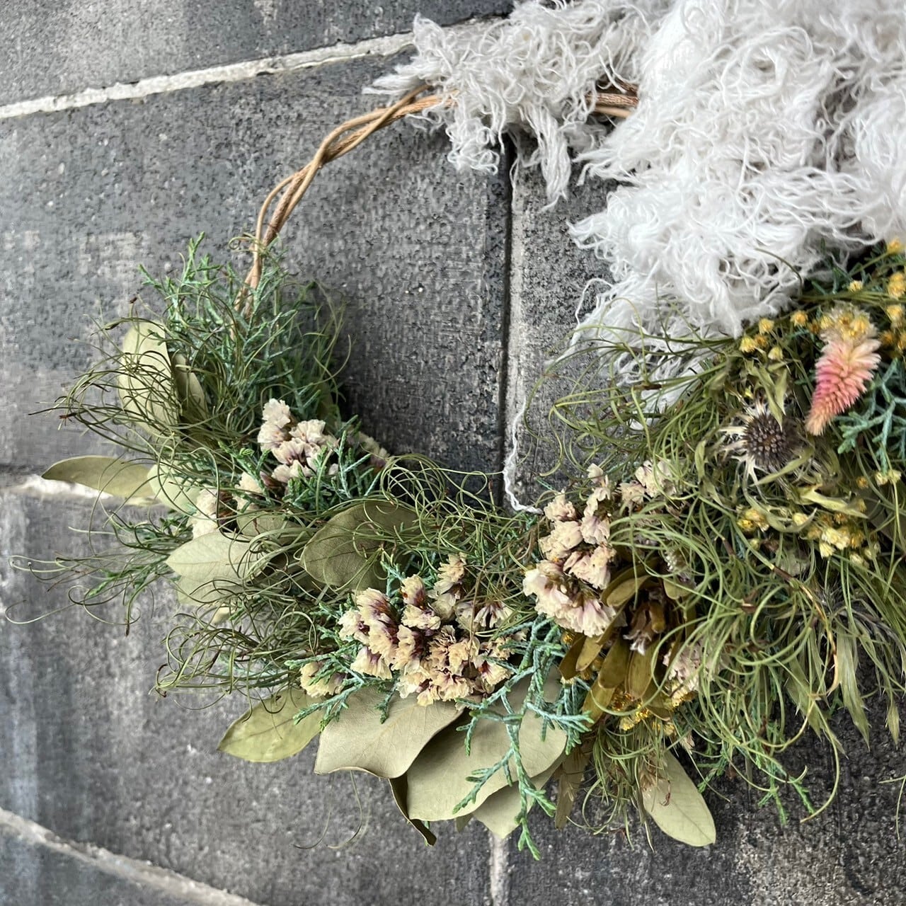 ドライフラワーハーフリース【Dried Flowers Half Wreath ドライフラワーハーフリース【Dried Flowers Half Wreath