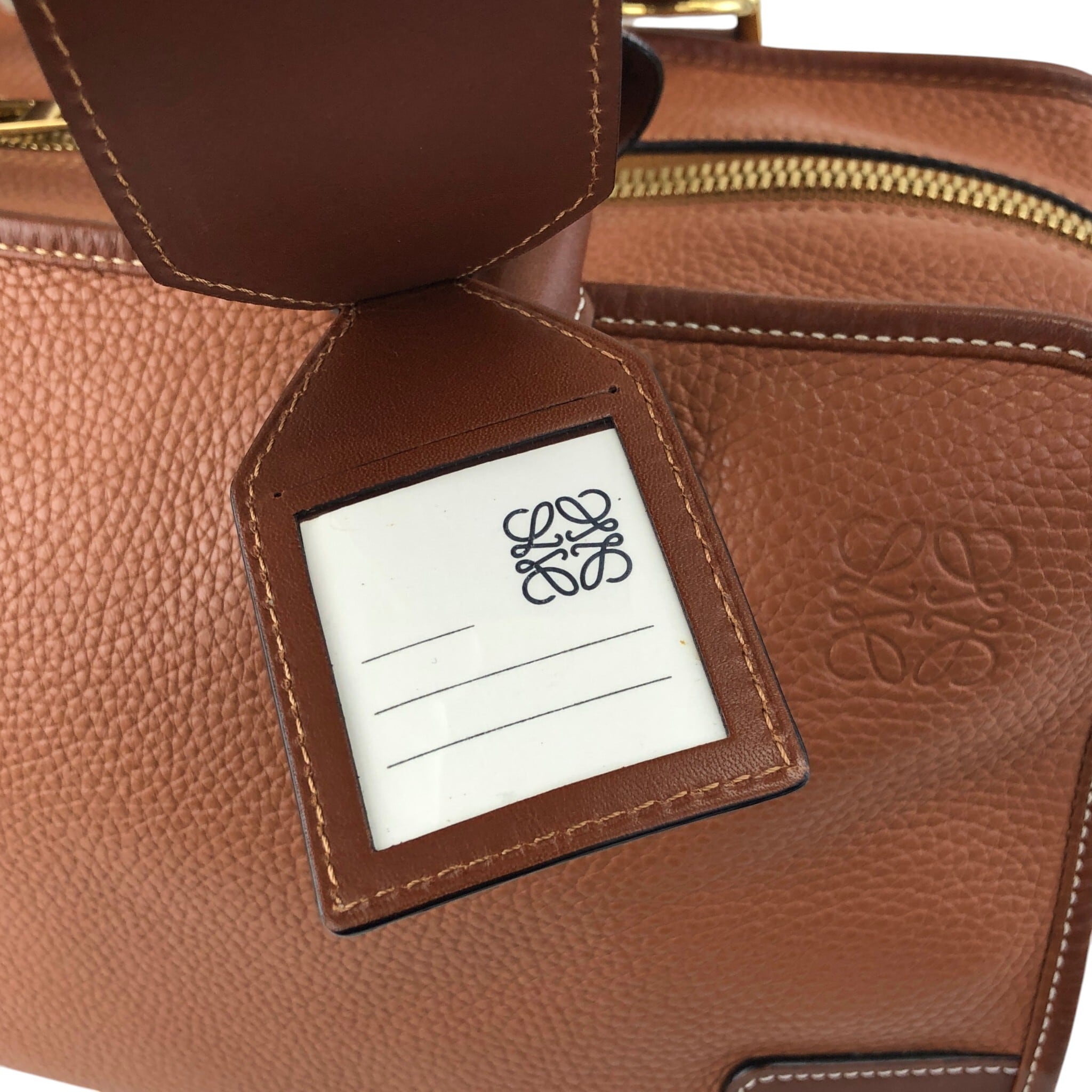 LOEWE ロエベ アマソナ36 ハンドバッグ ピンクブラウン アナグラム