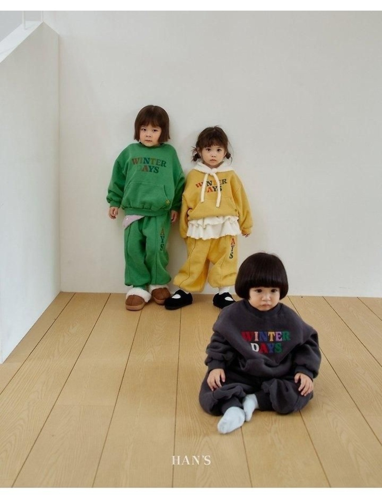 ハンス / Hans / ウィンタートレーナー / 韓国子供服 / キッズ / 26winter〖取寄〗*XXS~JS*