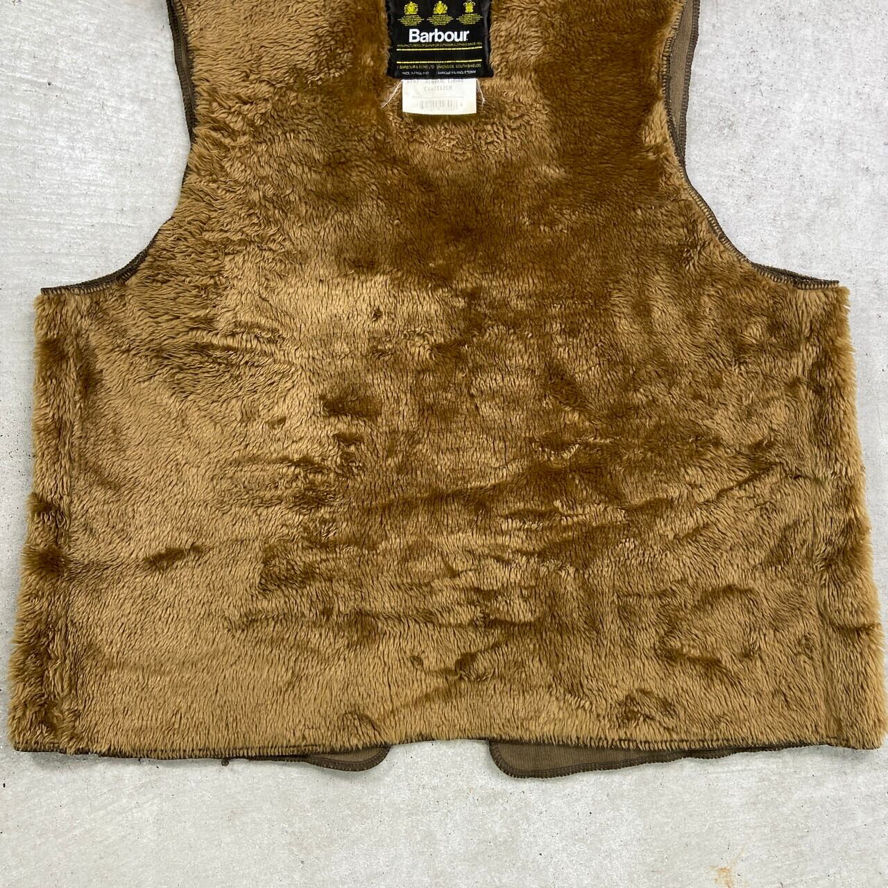 古着 バブアー Barbour A297 パイルライナーベスト 英国製 C40 90s