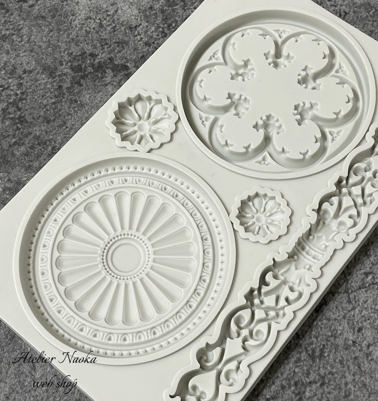 オリエンタル(5種類) シリコンモールド | シリコンモールド・クレイ