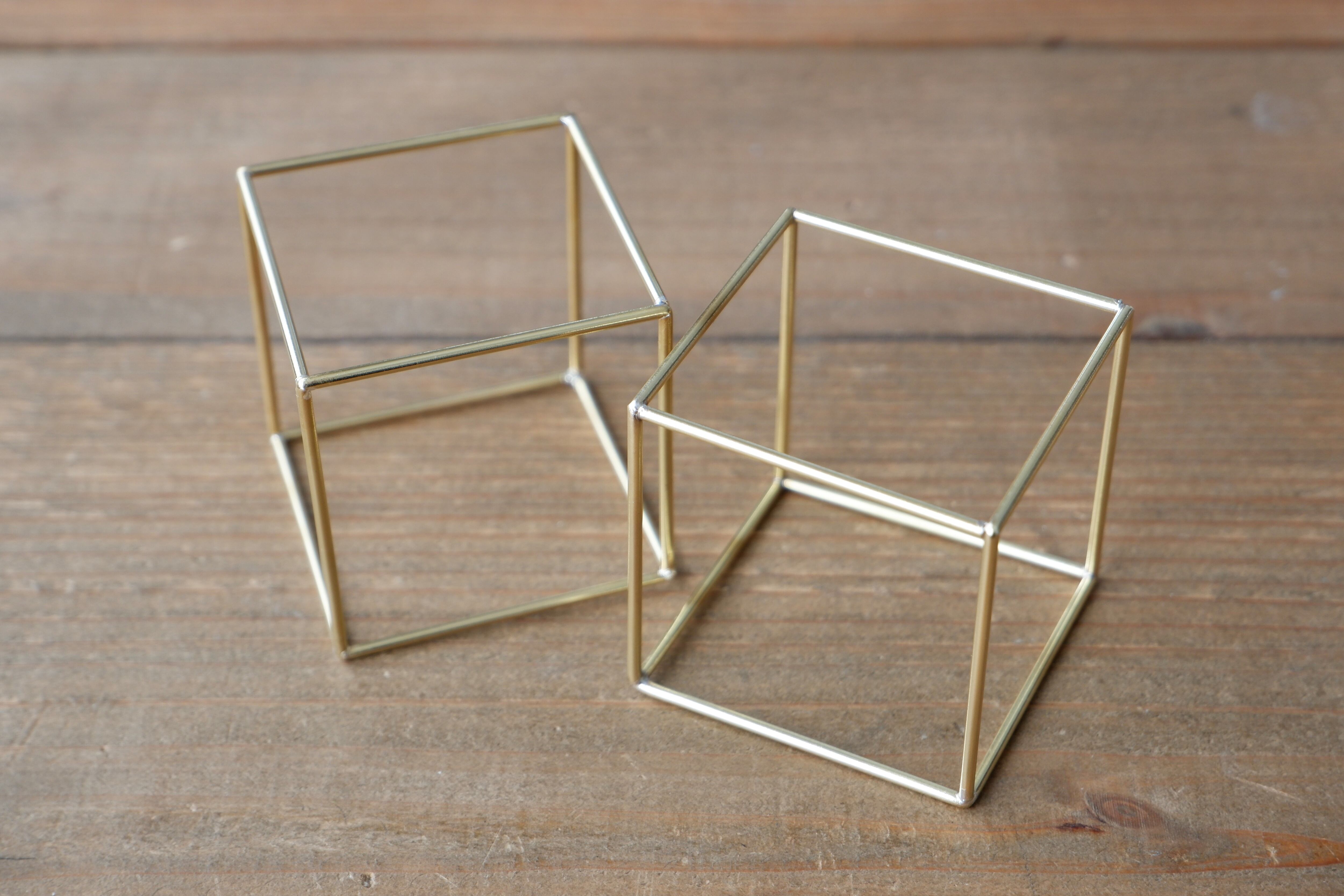 ORDER】Cube Brass 5×5cm / 立方体 真鍮(黄銅合金) 一辺5cm