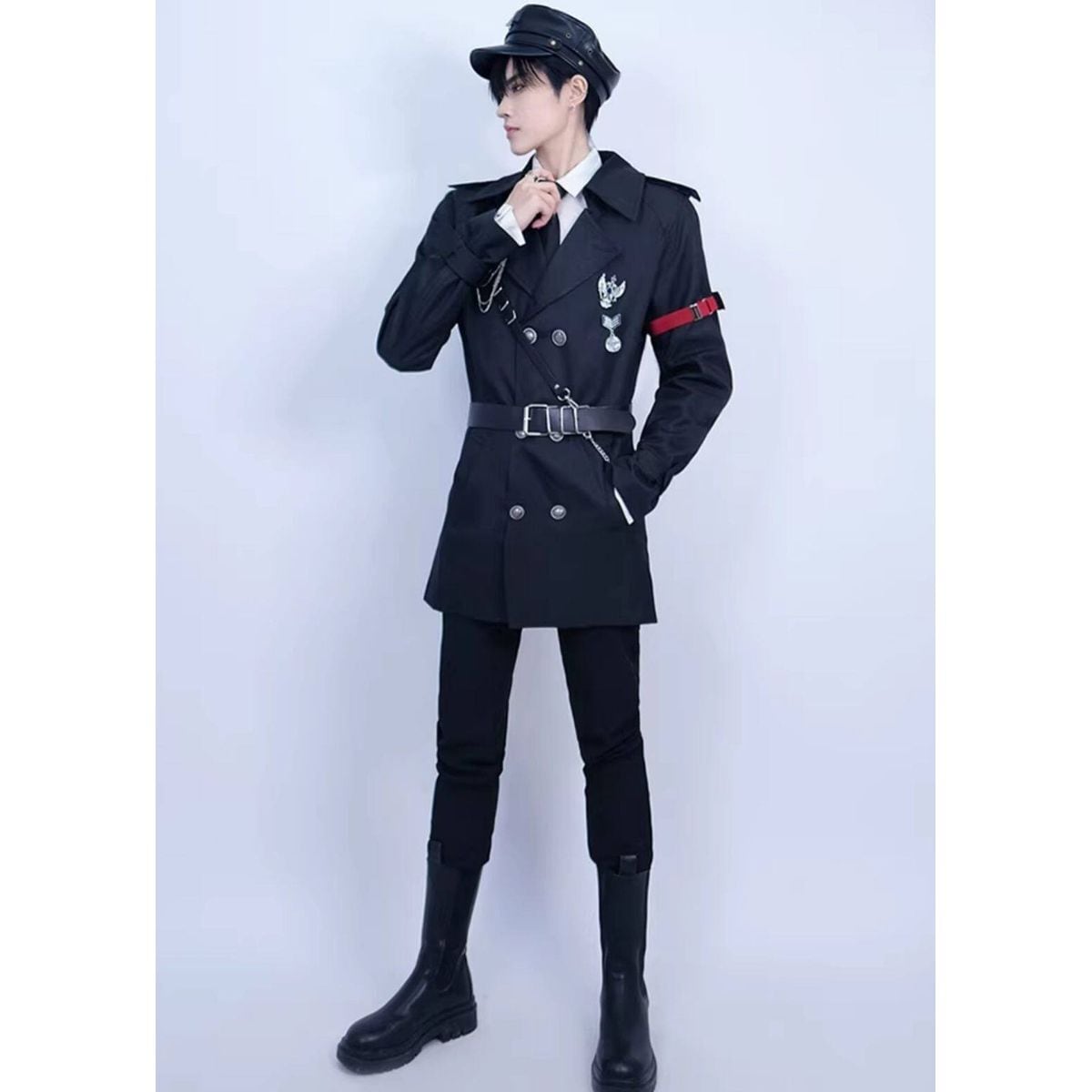 ゴシック軍服モチーフダブルブレストコート | Maiden's Rêve