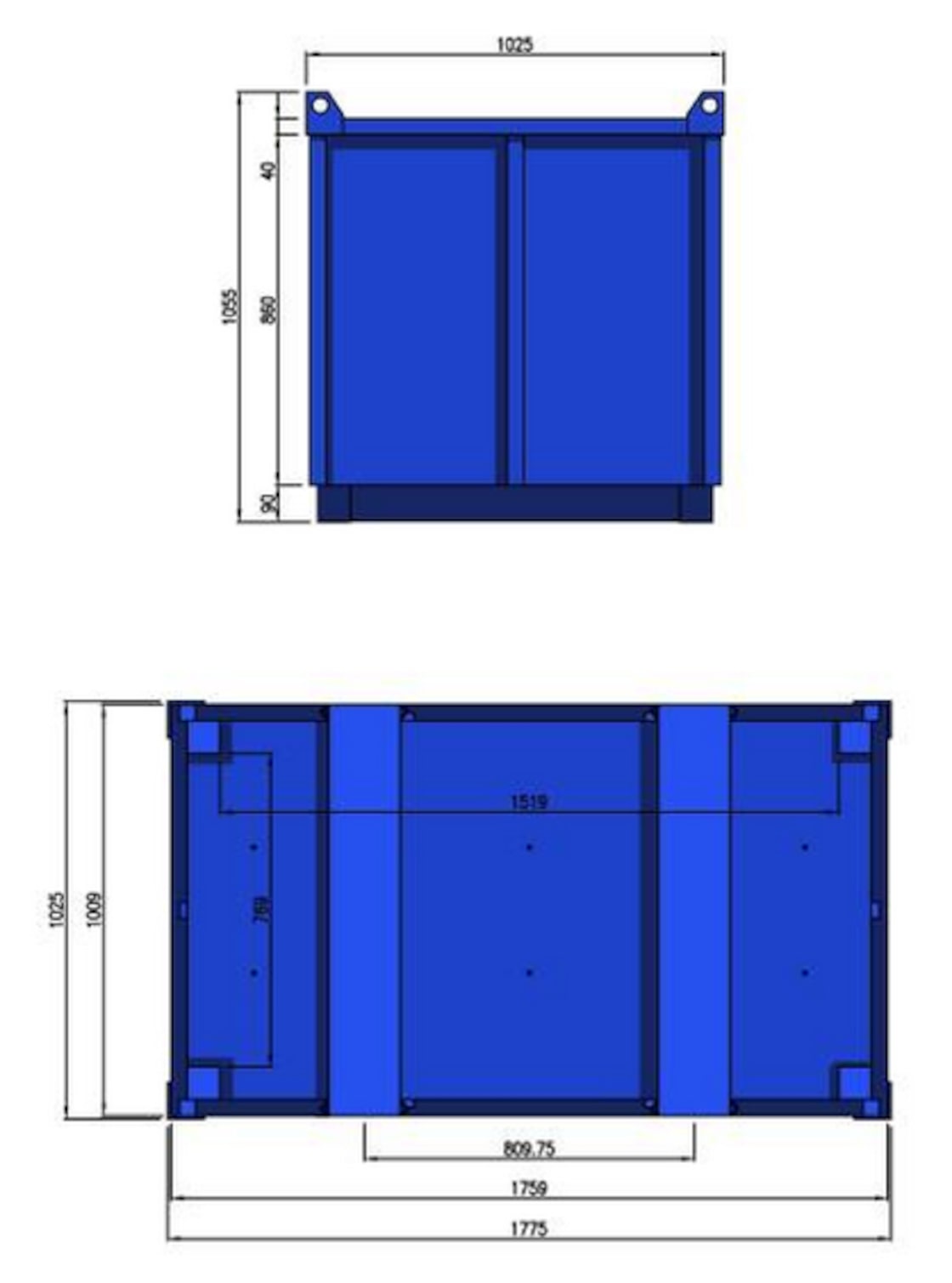 入荷あり】1.5m³ フォークリフト対応 バッカン 産廃ボックス 水 入荷あり】1.5m³ フォークリフト対応 バッカン 産廃ボックス 水