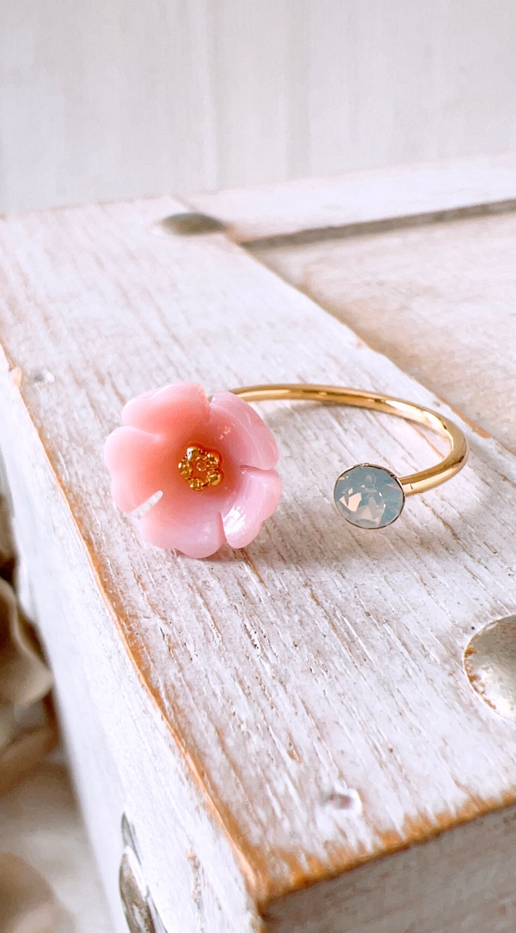 桜リング 約10号フリーサイズ / Sakura Ring size free 高品質クイーン
