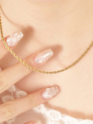 316L rope chain necklace ( 3㎜ )   #n14