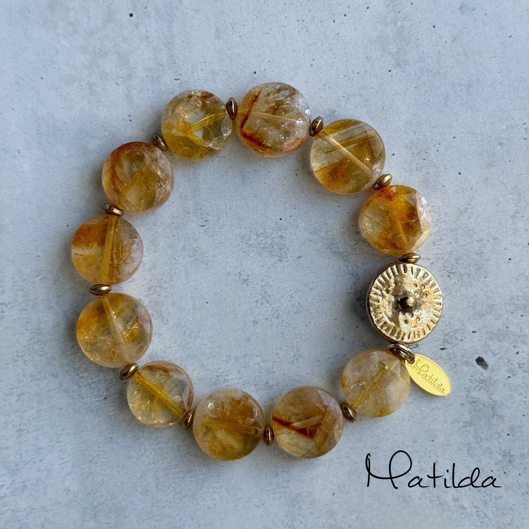 tumble bracelet(シトリン)