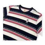 CAPTAIN SANTA キャプテンサンタ ボーダー柄 半袖Tシャツ LA /ホワイト×ホワイト×レッド×グレー/マリン/レディース