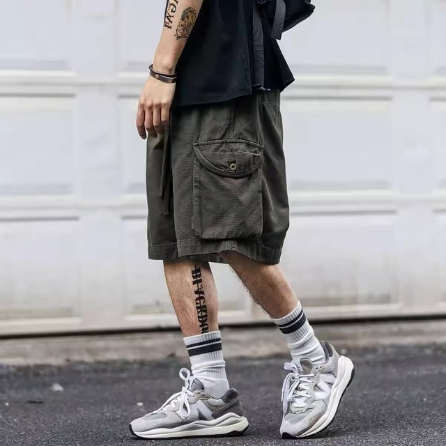 American casual pocket workwear shorts(VE257)