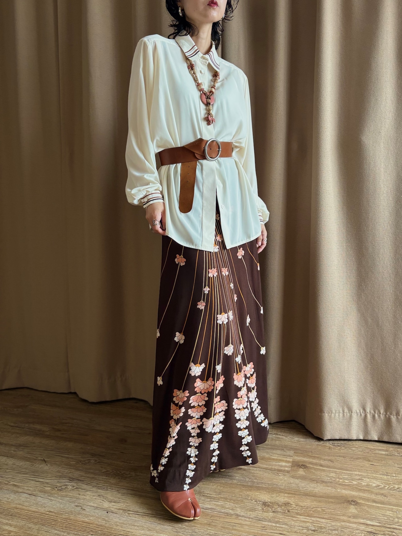 embroidered line design shirt-5179-9