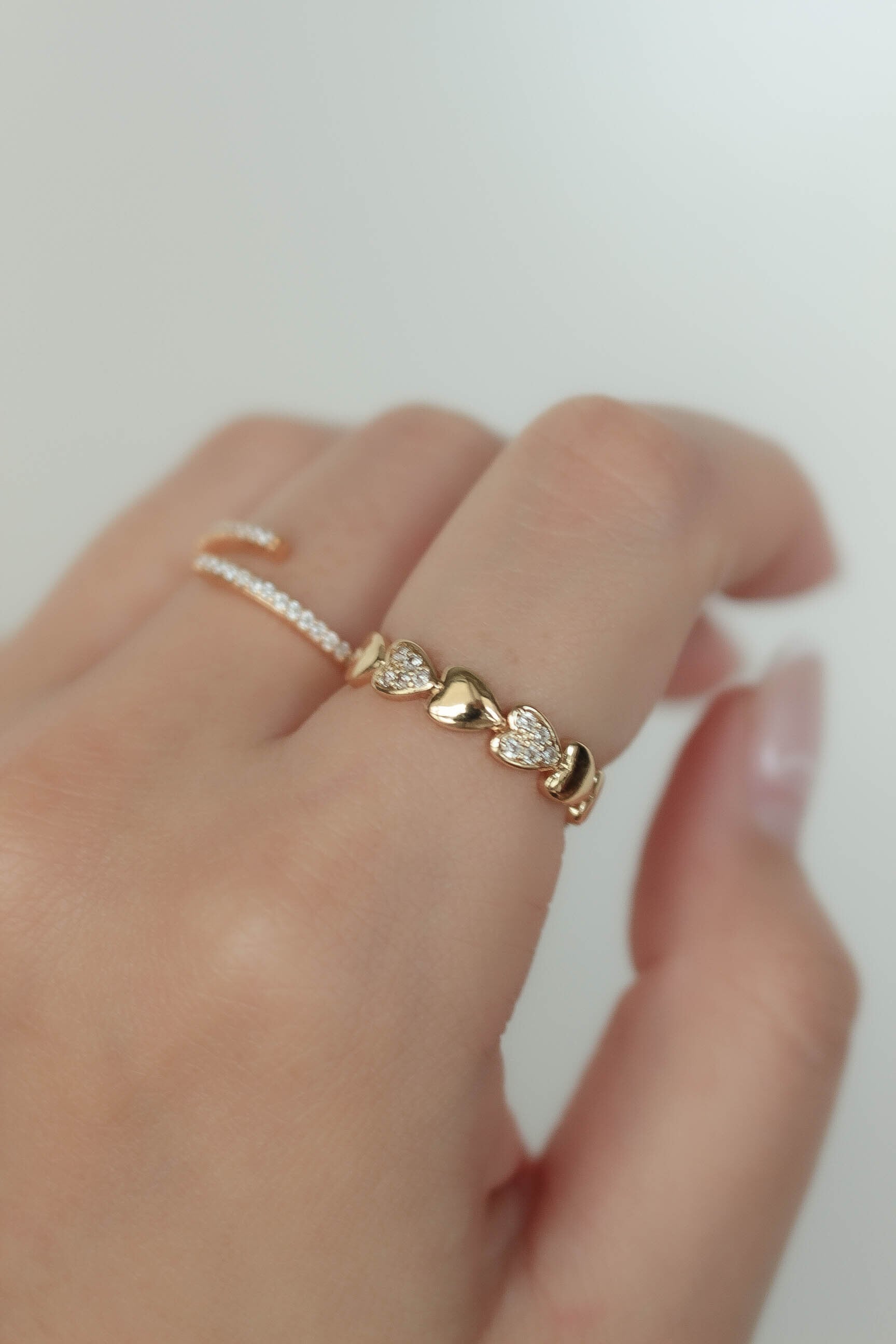 Open Heart Zirconia Ring | ebine(エビネ)|金属アレルギー対応