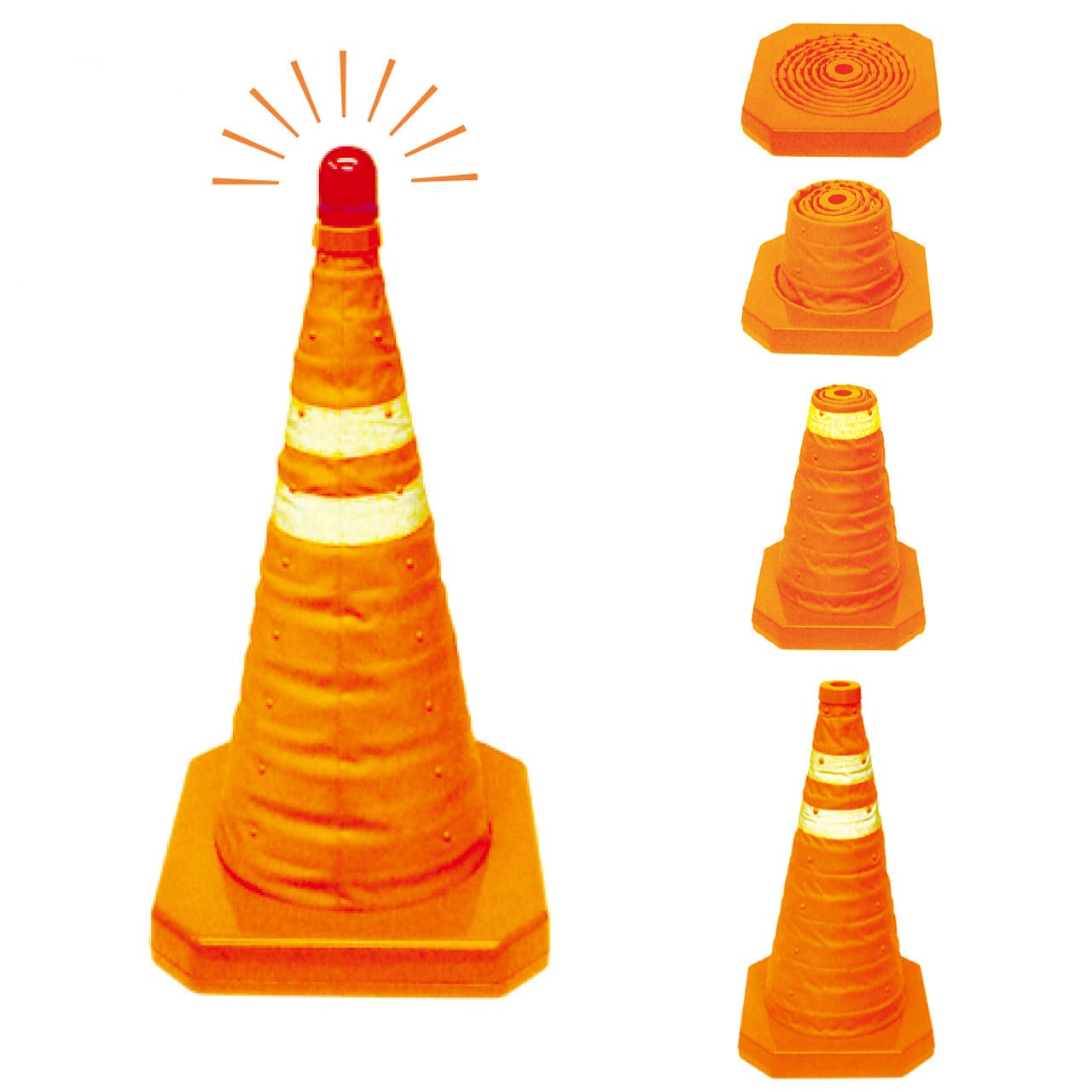 新型フラットセーフティーコーン