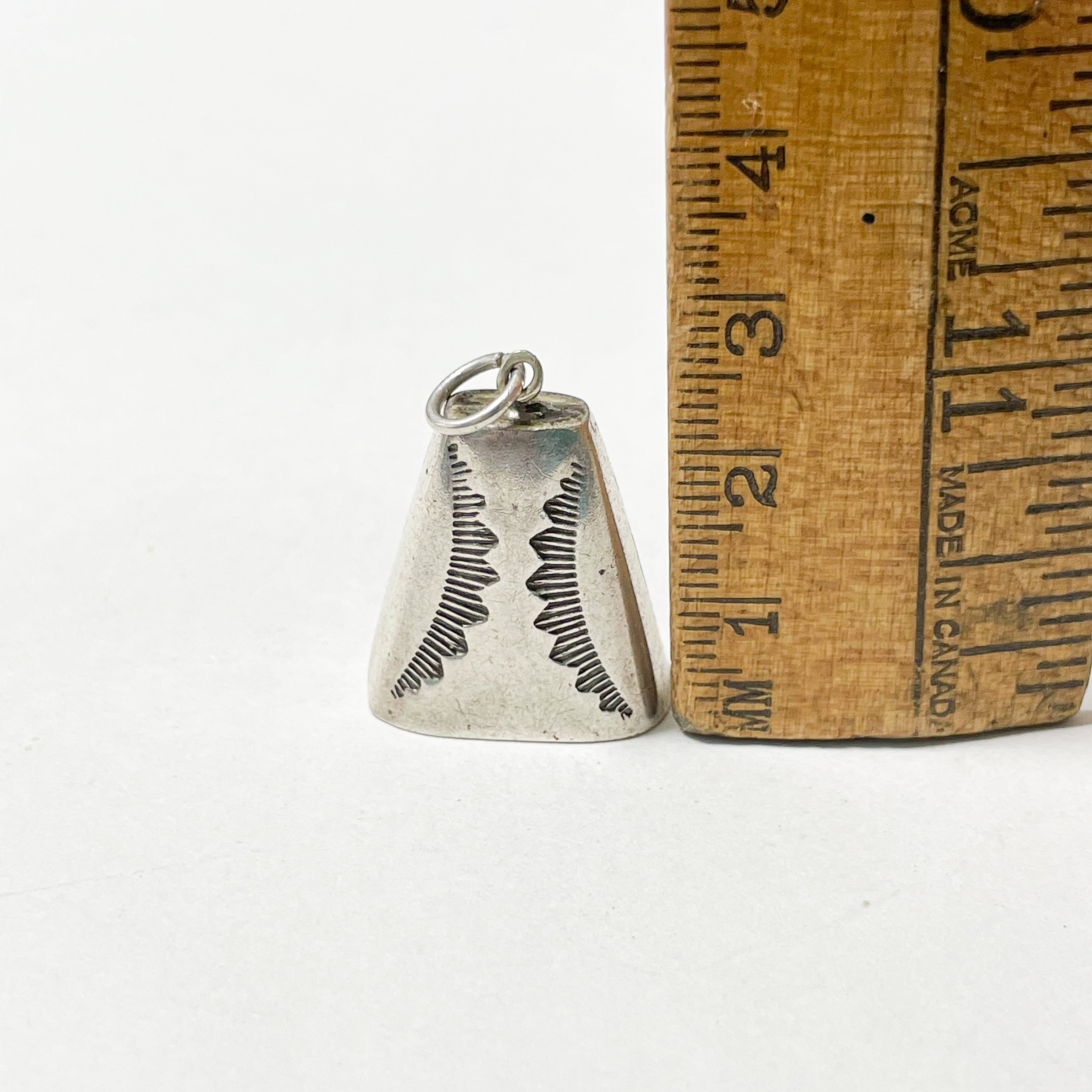 Vintage Southwestern Bell Trading Post Sterling Mother In Law Bell