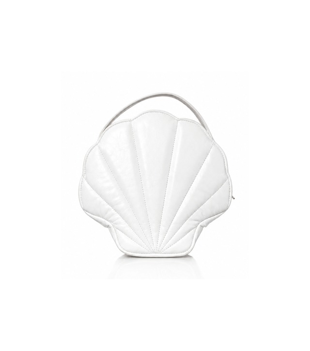 Petit Shell | Leather Bag white