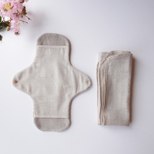 Pour moi 　Moon Cloth　#gray basic kit  |　オーガニックコットン 布ナプキン 基本セット