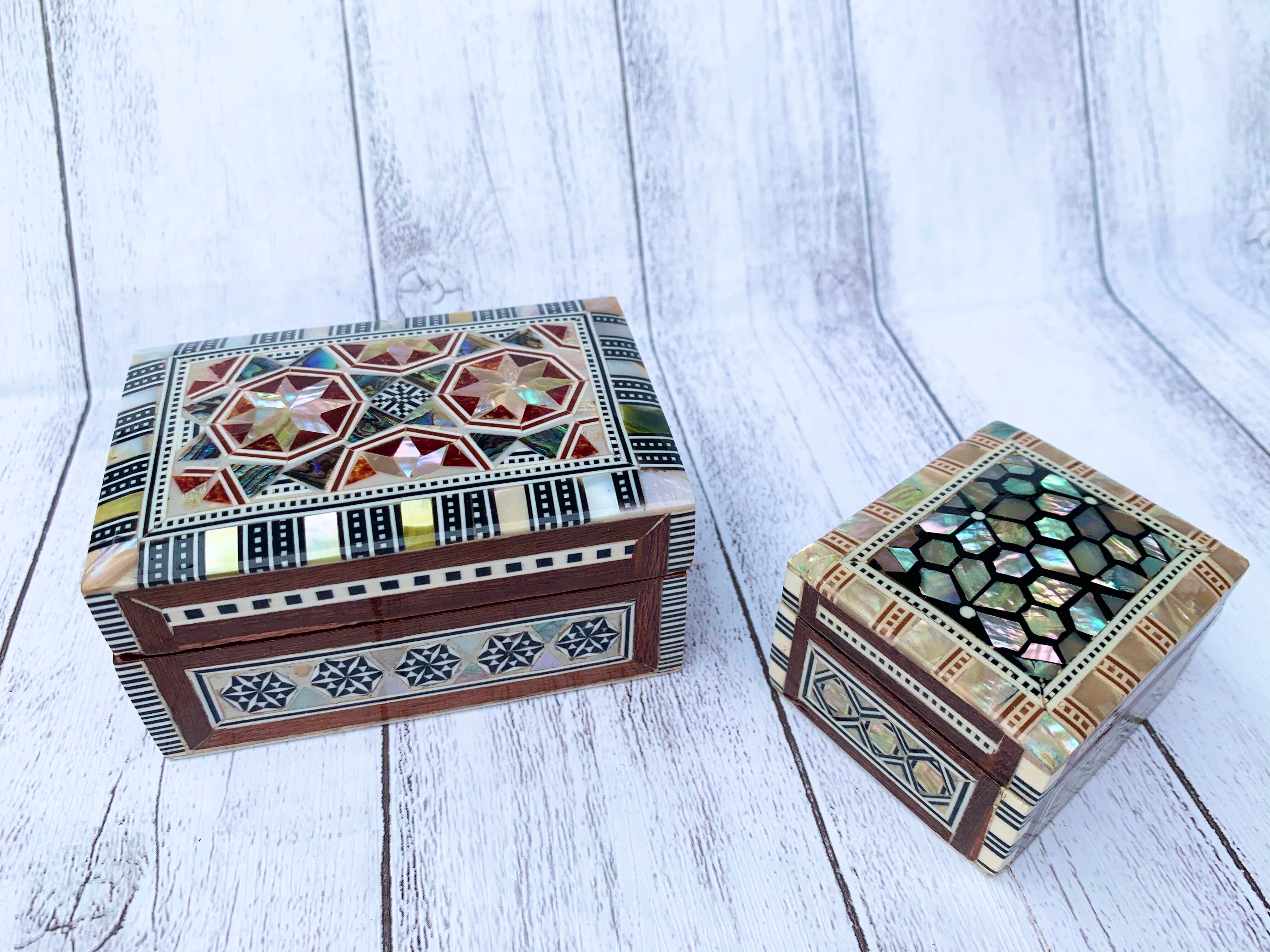 エジプト螺鈿細工 アクセサリーボックス　ピルケース エジプト螺鈿ケース(小) | ☆AYUR☆