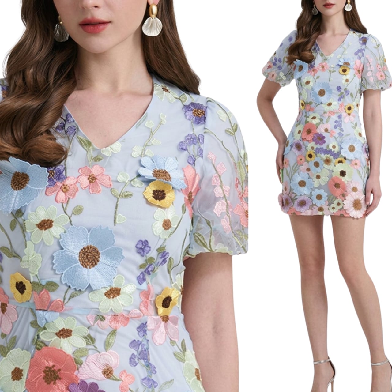 1点限定品　花柄ワンピース　花柄ドレス　ワイルドリリー ワイルドリリー ワンピース wildlily | ドレスワンピース 代官山