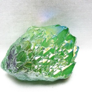 オーラクリスタル 原石 グリーン エレスチャル オーラ水晶 一点物 171-8859
