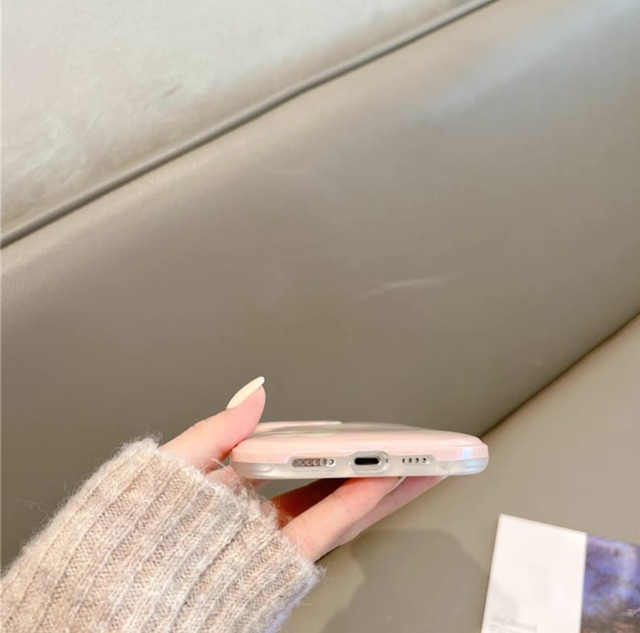 iPhoneケース iPhone14 iPhone13 ウェーブ オーロラ 花柄 かわいい スマホケース おしゃれ 韓国 2484