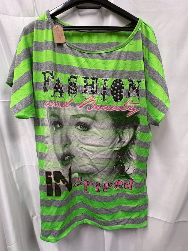 ネオン・インパクト　ストライブ・ファッションTシャツ