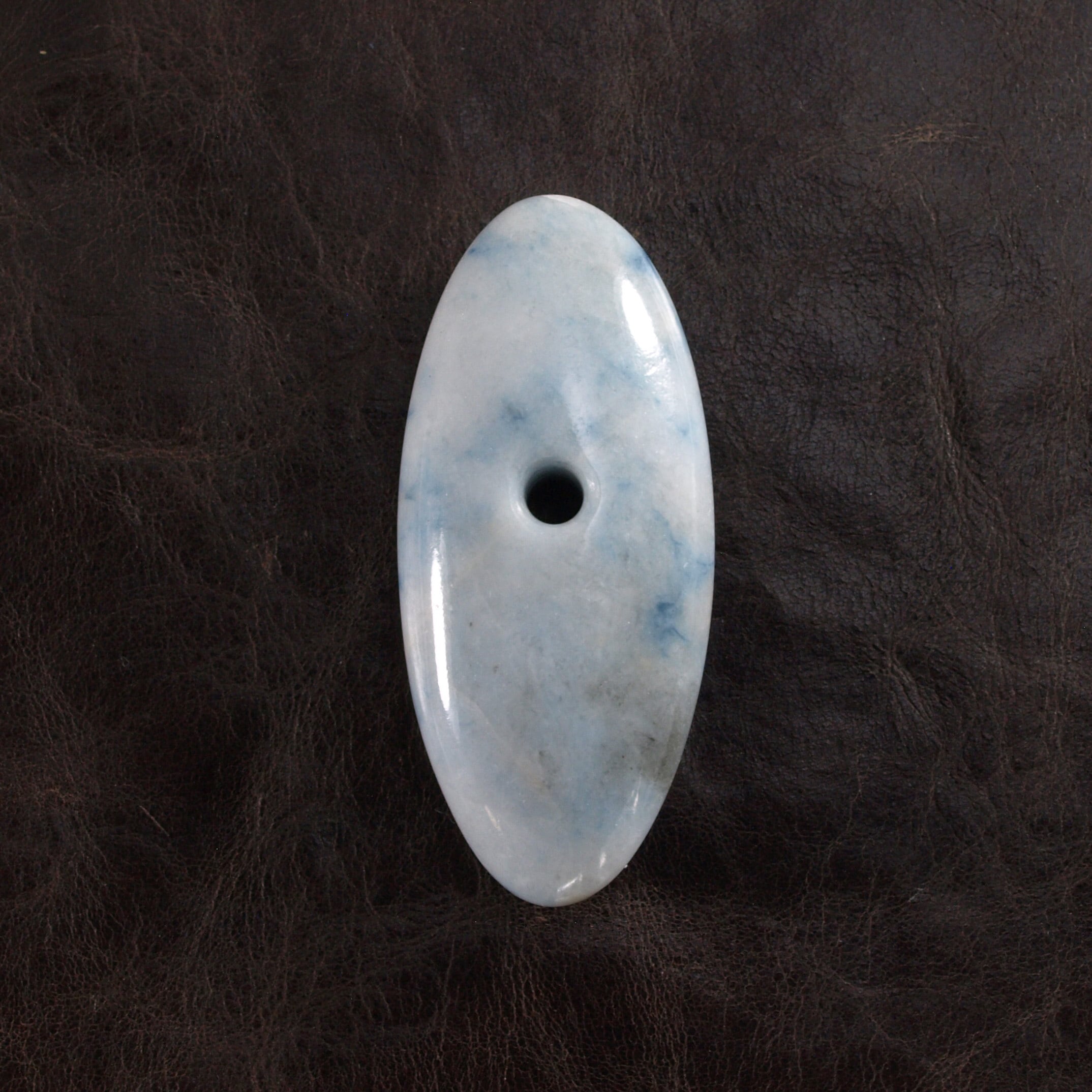 コン沢翡翠　大珠 糸魚川翡翠 大珠 コン沢 青翡翠 55mm Blue jadeite Taishu | URUWA