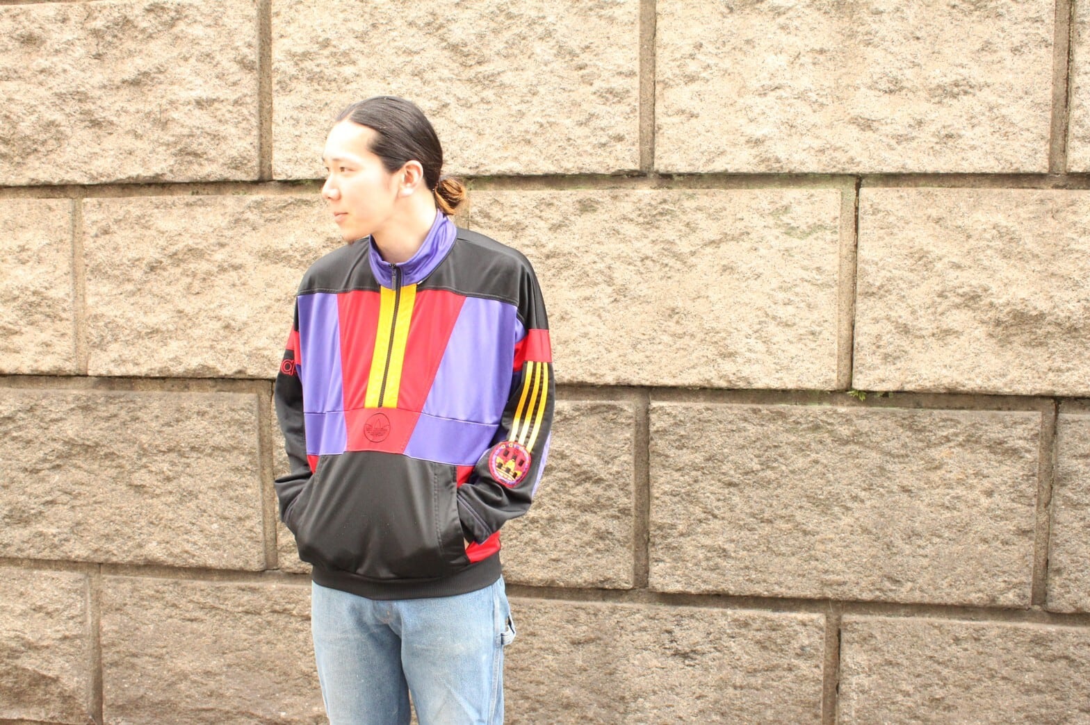 80s adidas Half-Zip Track Jacket