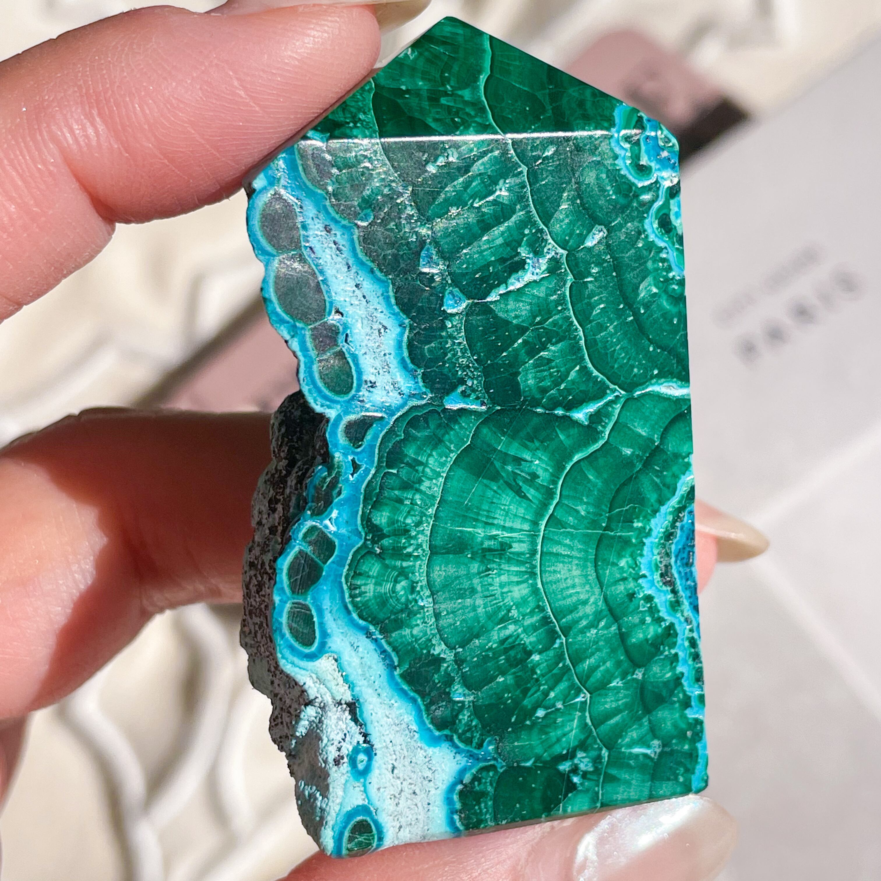 Chrysocolla & Malachite 10 ✧ クリソコラ & マラカイト (共生原石