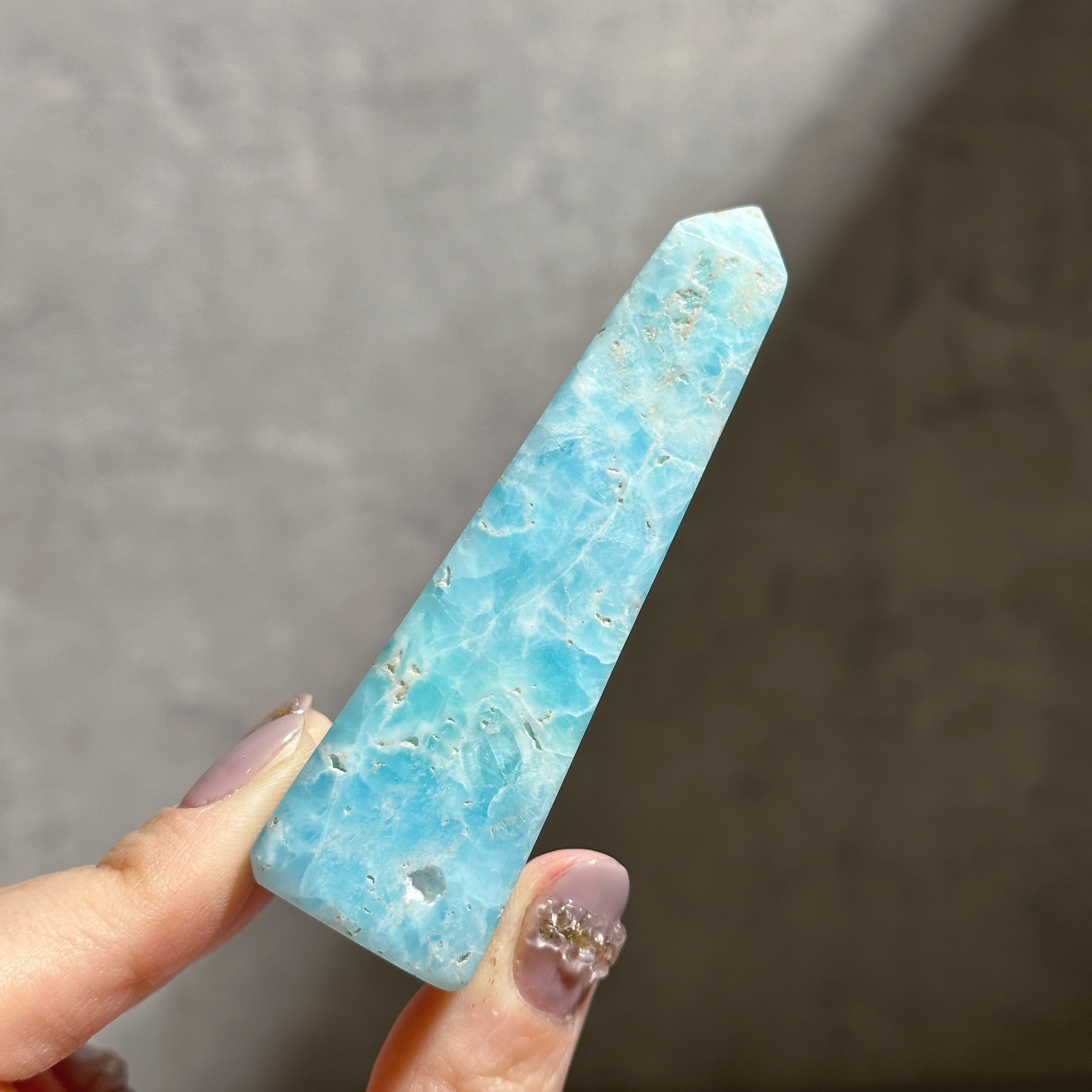高品質】ブルーアラゴナイト タワー22◇Blue Aragonite◇天然石・鉱物