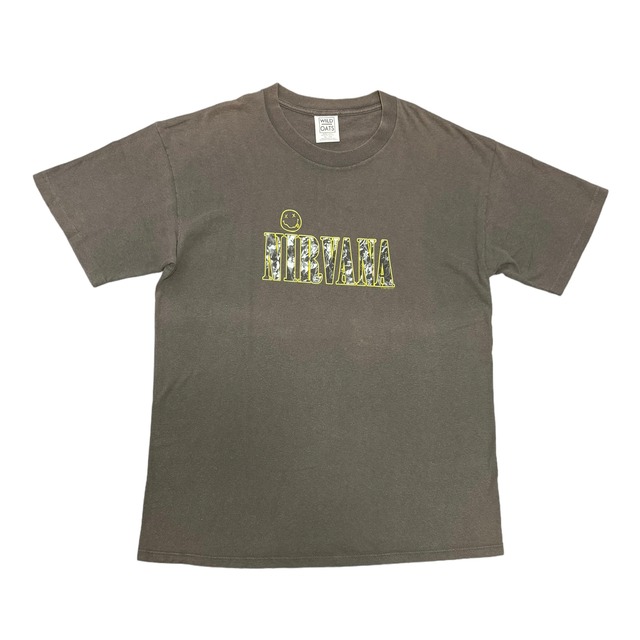 90s Nirvana  Smiley Face  Tシャツ (XL)
