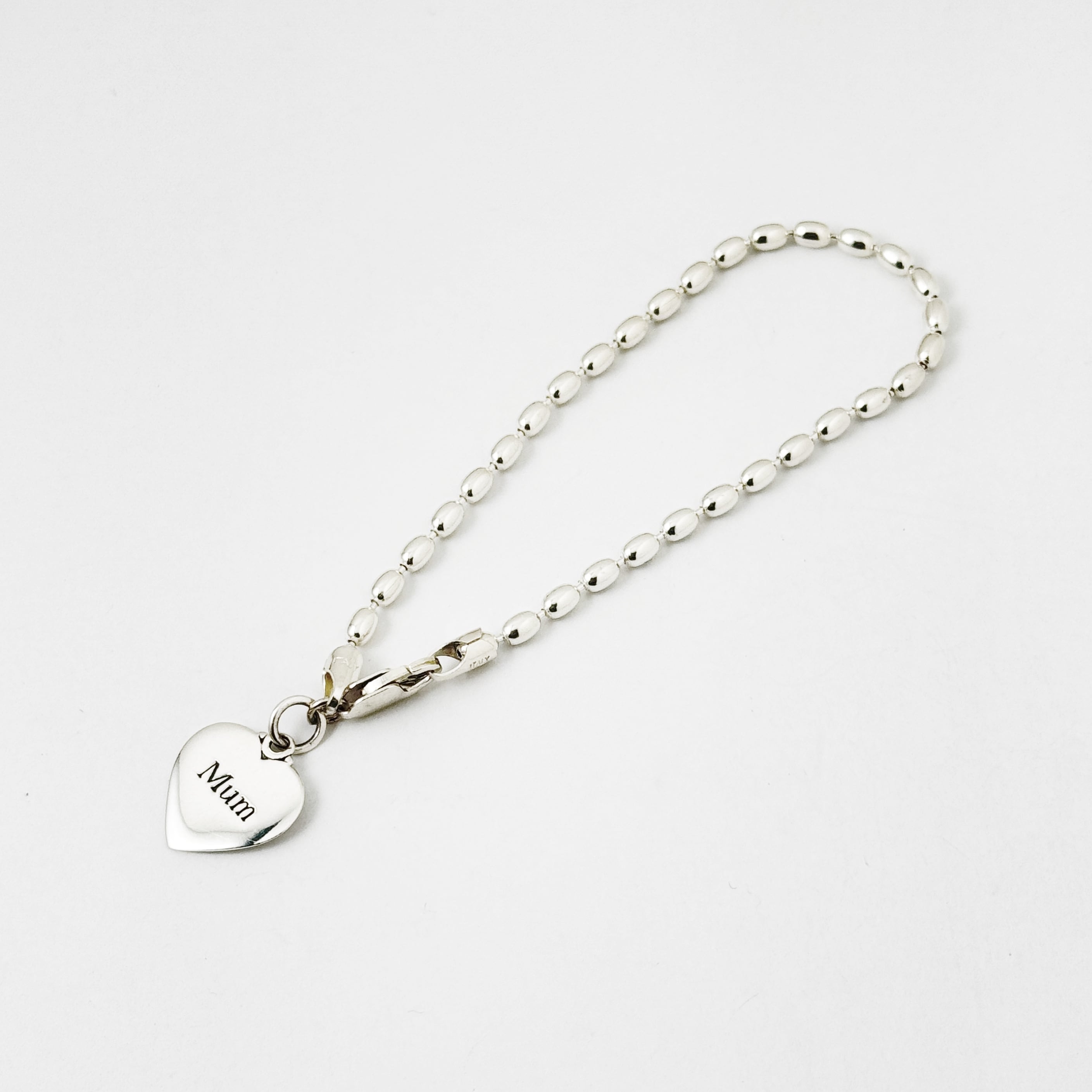 Lagoon Original 太ライス ブレスレット(+Mum heart) 19cm