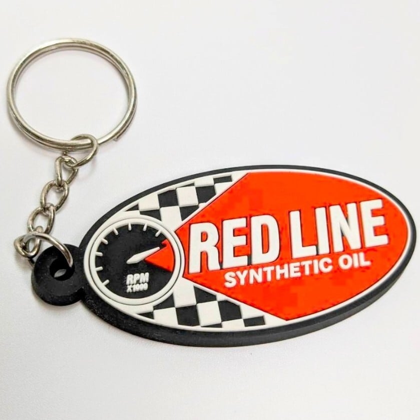 送料無料！ ☆ラバーキーホルダー☆ 【RED LINE】 ツール 企業系